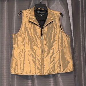 women’s gold vest